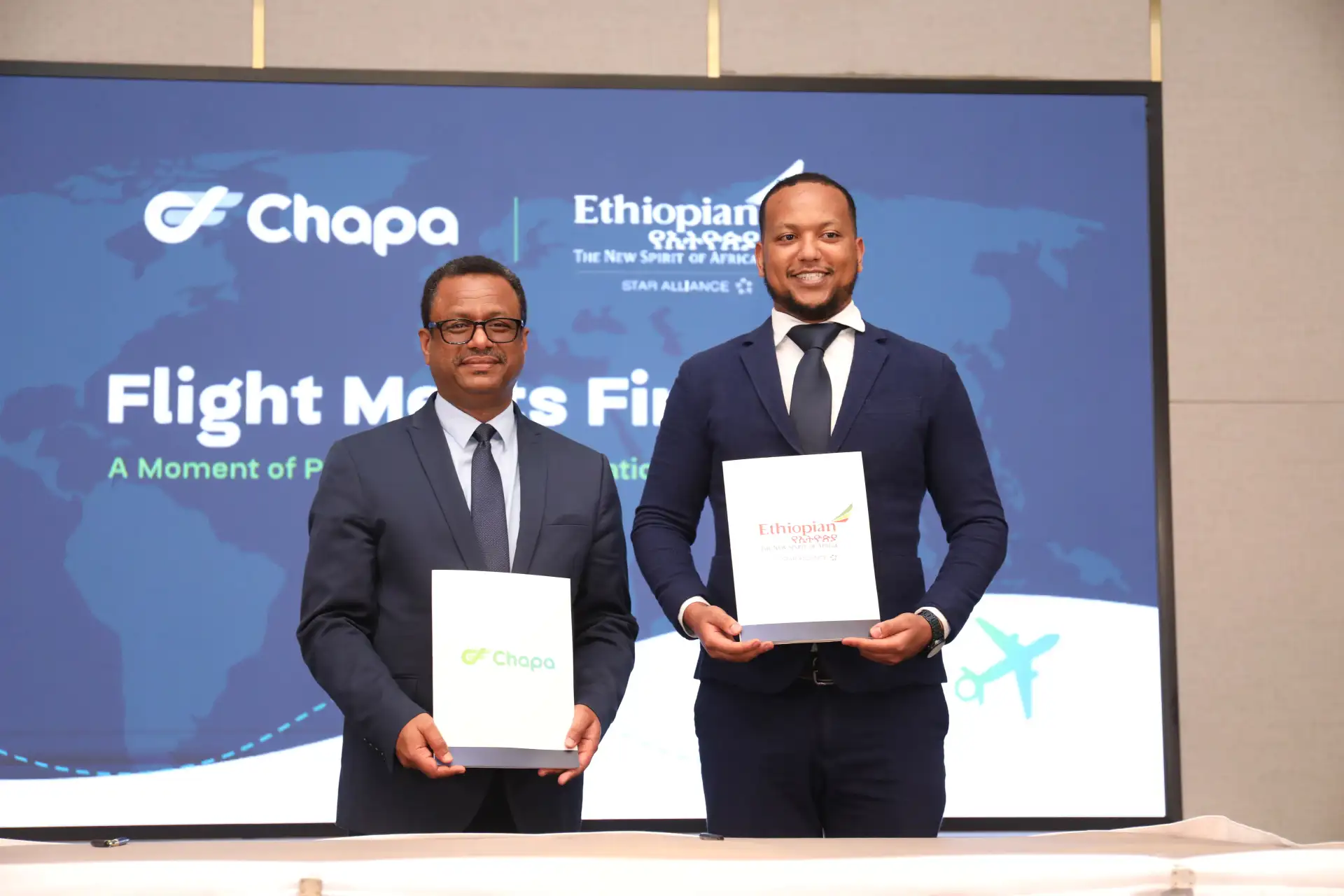 የኢትዮጵያ አየር መንገድ ከቻፓ ኩባንያ ጋር በአጋርነት ለመሥራት የመግባቢያ ስምምነት ተፈራረመ